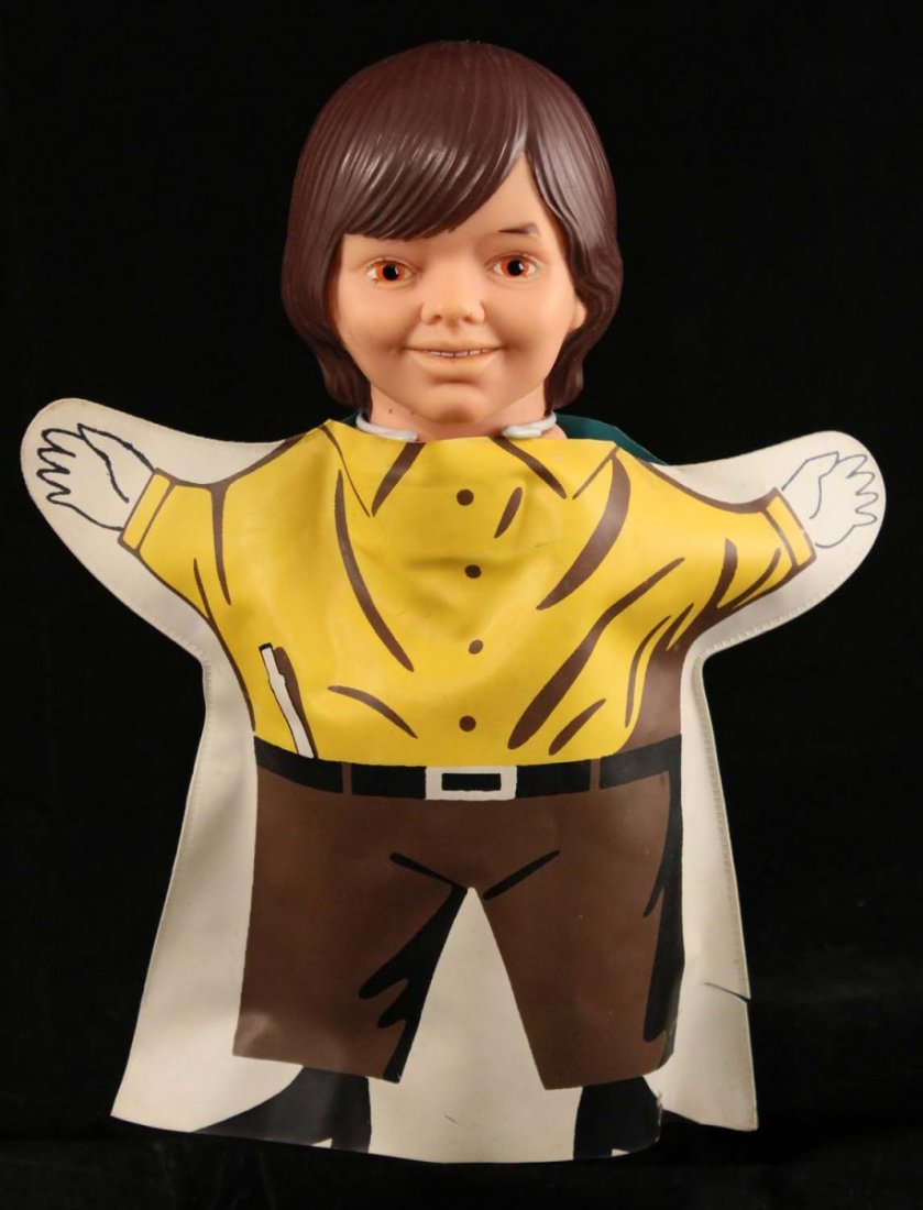 H.R. Pufnstufs 'Jimmy' Vinyl Hand Puppet.: Circa 1970, Remco. Small split at neck, small cut at right seam, clean paint. Condition (C8 Excellent). Size 9" L.