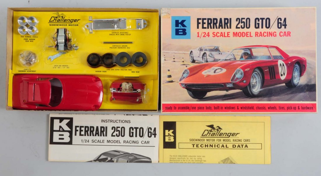 K&B Ferrari 250 GTO/64 Model Kit.: 1/24 scale. Condition (Excellent). Size 11" L.