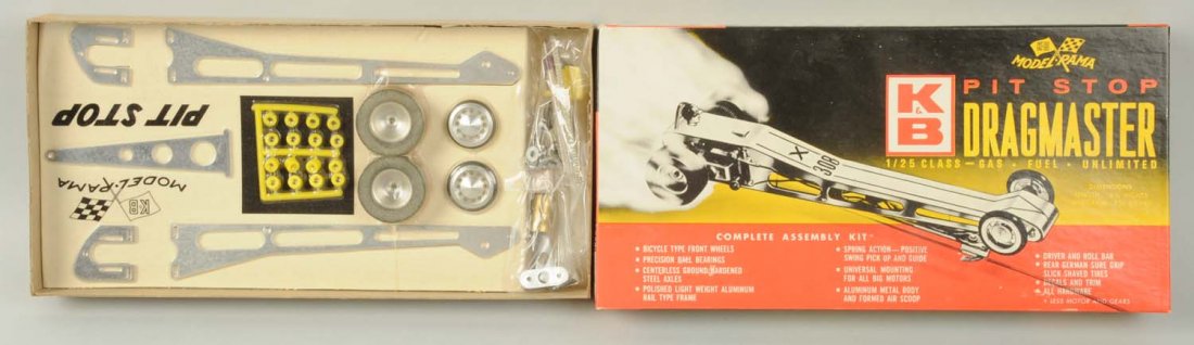 K&B Pit Stop Dragmaster Car Kit.: 1/25 scale. New in box. Condition (Excellent). Size 11" L.