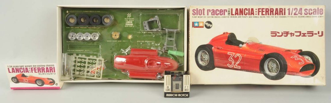 Tamiya Lancia Ferrari Slot Car Kit.: 1/24 scale. New in box. Condition (Near Mint). Size 11 - 1/2" L.