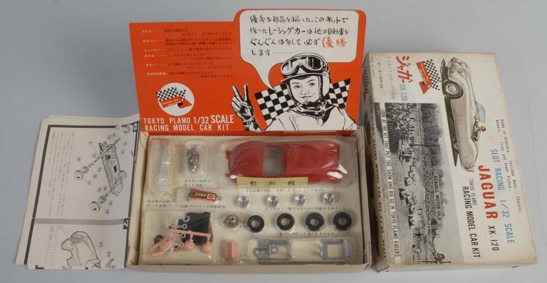 Tokyo Plamo Jaguar XK-120 Slot Car Kit.: 1/32 scale. New in box. Condition (Excellent). Size 10" L.