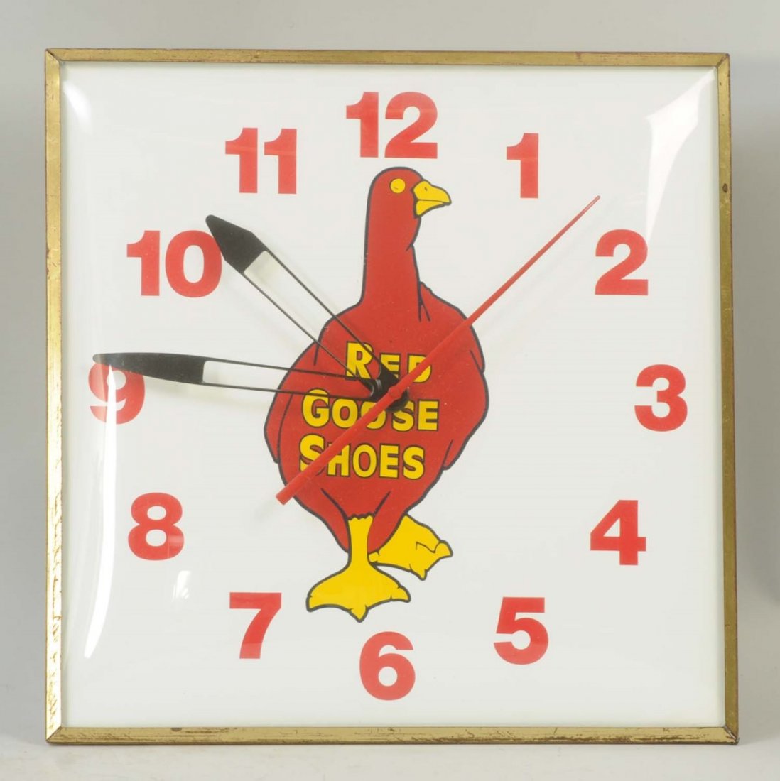 1950s Red Goose Shoes Advertising Clock.