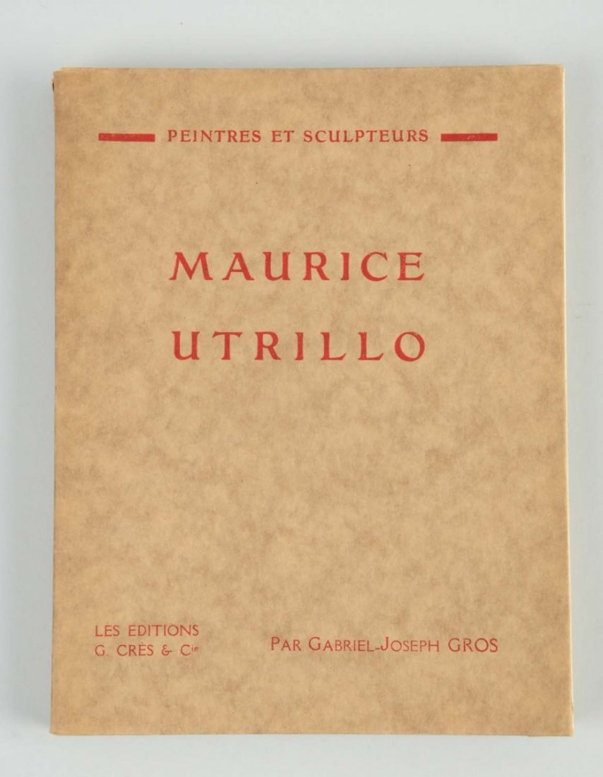 1920s French Maurice Utrillo Art Book.: This 1920s era book depicts 40 of Utrillo's impressionist paintings. Condition (Excellent). Size 7 - 1/2" L.