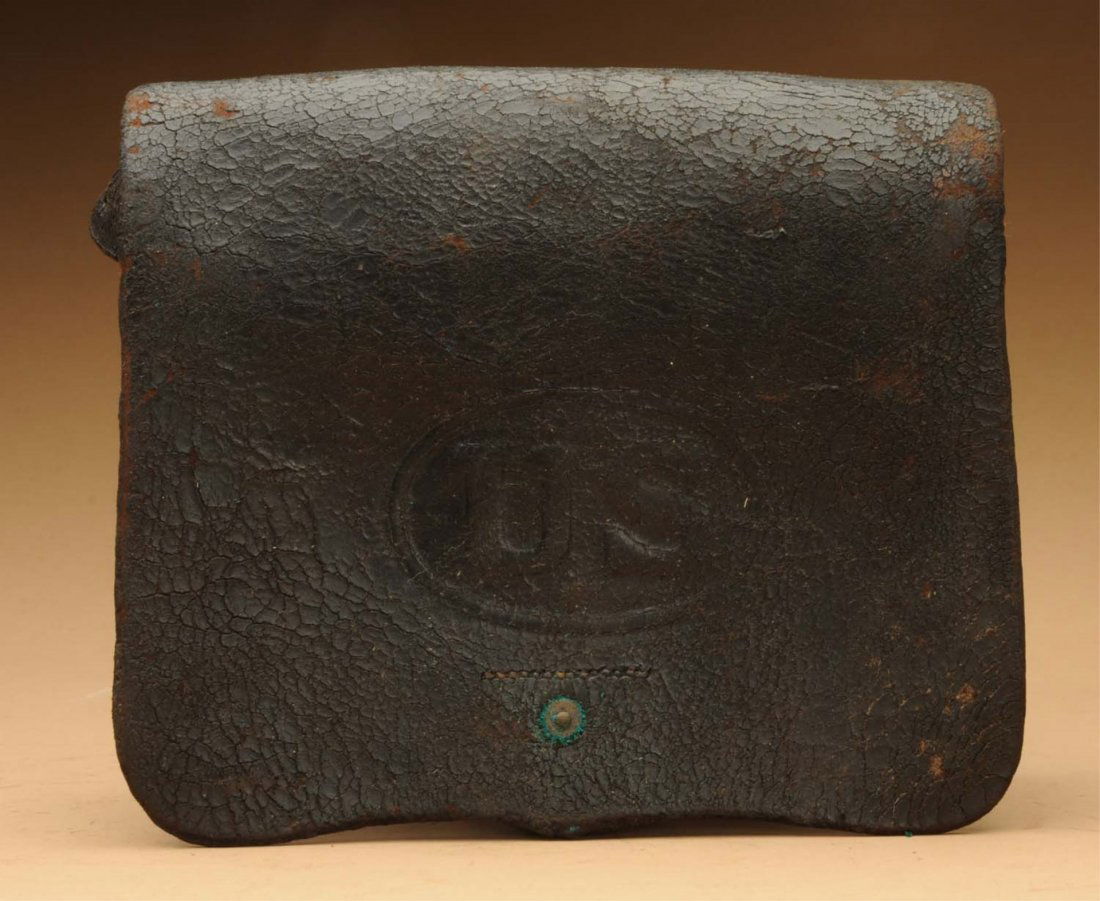 Civil War Leather Ammo Pouch.