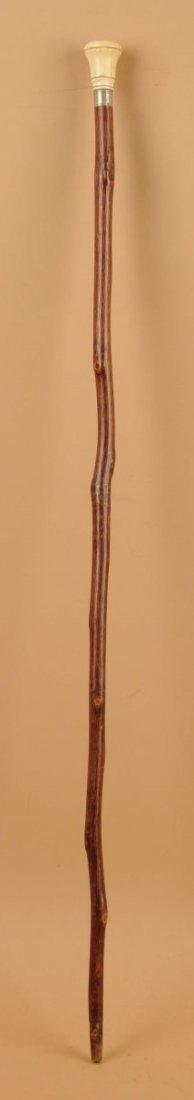 Prison Cane.: Wilderness Battlefield. May 5th, 1864. Initialed W.L.W. Condition (Very Good). Size 34" L.