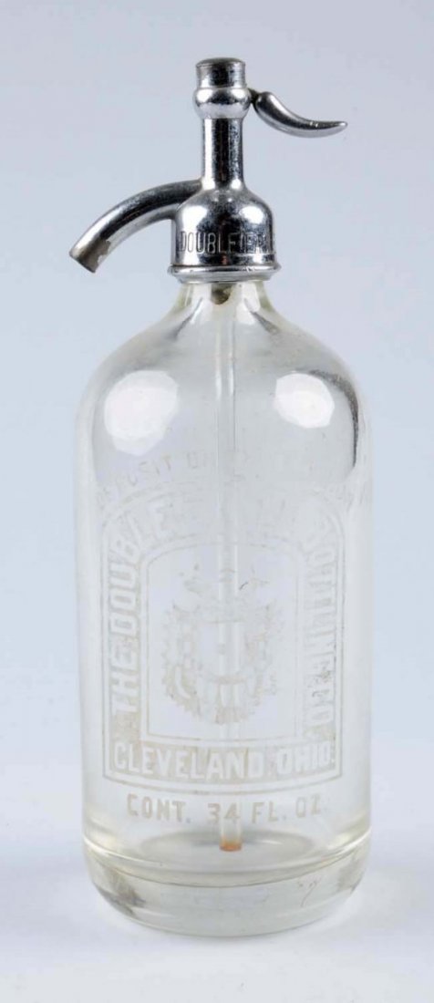 Double Eagle Seltzer Bottle.: This Double Eagle Seltzer bottle has wear to the lettering and light oxidation on the interior. Condition (Very Good Plus). Size 12" L.