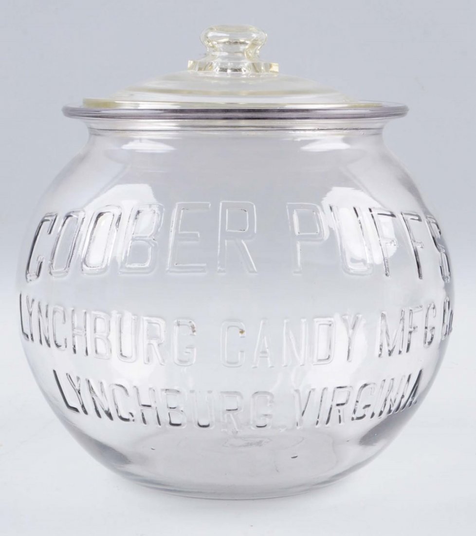 Goober Puffs Counter Top Display Jar.