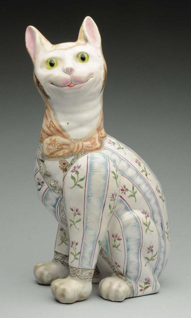 Signed Galle Cat.: With glass eyes. Signed E. Galle Nancy. There are two base cracks that are stable. Condition (Excellent). Size 13" T.