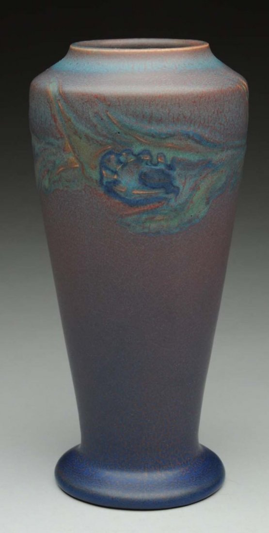 Rookwood Carved Mat Vase.: Artist initialed CST - Charles Todd. Dated 1913. Banded raised design. Shape No. 1356 D. Condition (Excellent). Size 9" T.