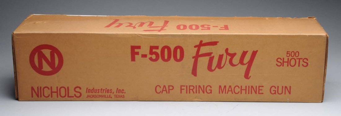USA, F-500 Fury Space Gun.: Gun is made from sturdy plastic. Very few scratches, Gun is in great condition. Litho Graphics on the side of gun depicts space rockets and ships circling around a planet. Come with original box; incl