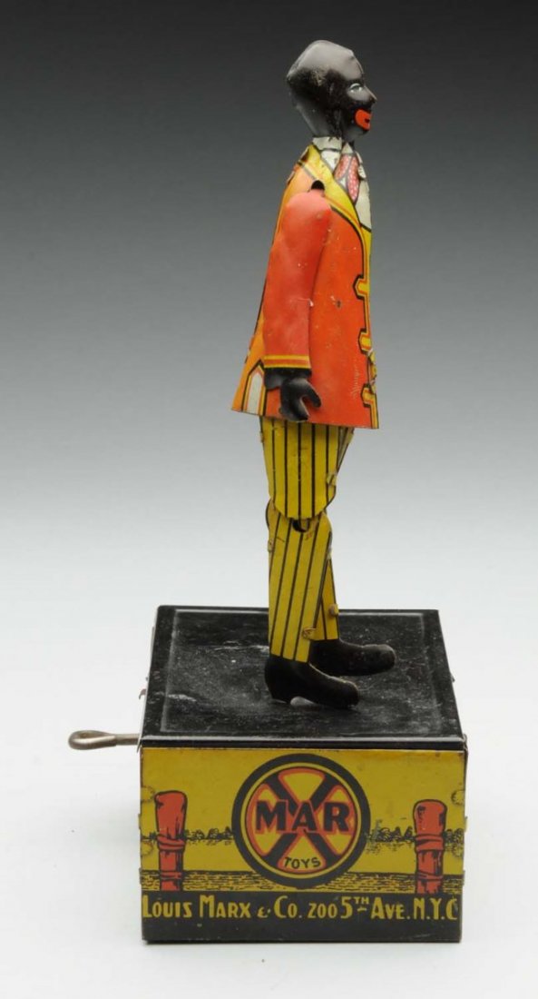 Marx Tin Litho Wind-Up Some Stepa Jigger Toy.: Nice early litho with original arms. Very little wear. Condition (Excellent). Size 8 - 1/4" T.
