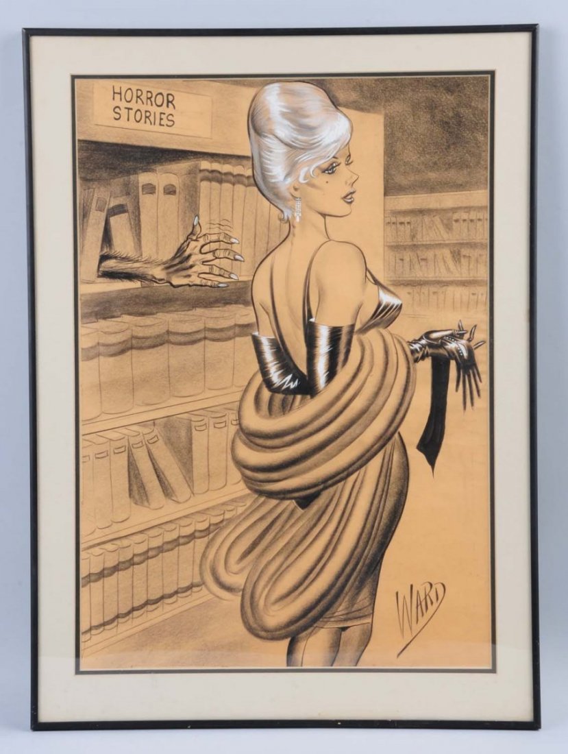Bill Ward Original Art Piece.: This Bill Ward illustration is a great example of his work. Nice, clean, and sharp image with a great, bold signature. Condition (Excellent). Size 18 - 1/2" x 25 - 1/4".