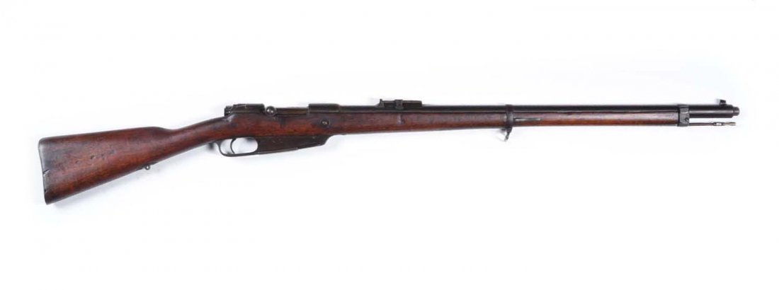 Gewehr 88 Bolt Action Mauser Rifle.: Caliber 7.92x75mm. Bolt does not match. Receiver marked "Erfurt 1891". Metal is all brown patina. Very good wood. Strong bore. Perfect action.