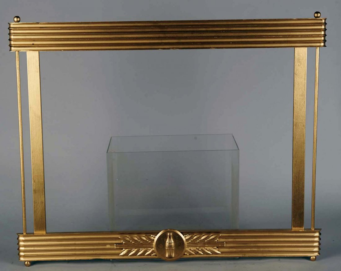 Coca Cola Wood And Metal Advertising Poster Frame: By Kay Displays circa 1940s. Fits 22" x 30" cardboard sign inserts. Restored. Condition (Very good). Size 22" x 30"