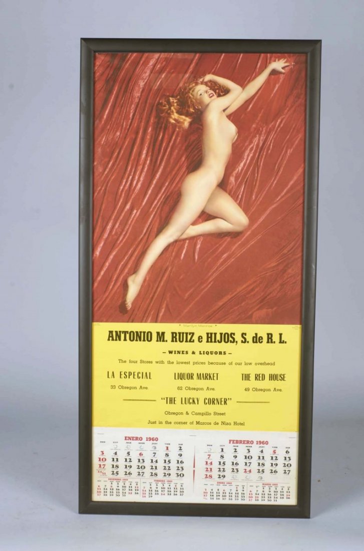 Marilyn Monroe Pin Up Advertising Calendar