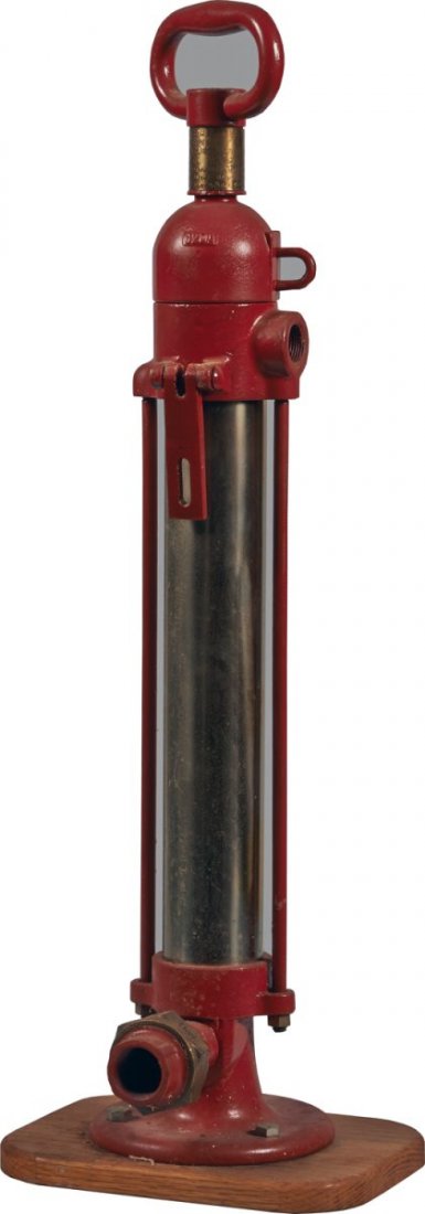 Bowser Long Distance Pony Gasoline Pump.: By S.E. Bowser & Co., Fort Wayne, Ind. Condition (Very Good). Size 28 - 1/2" H.