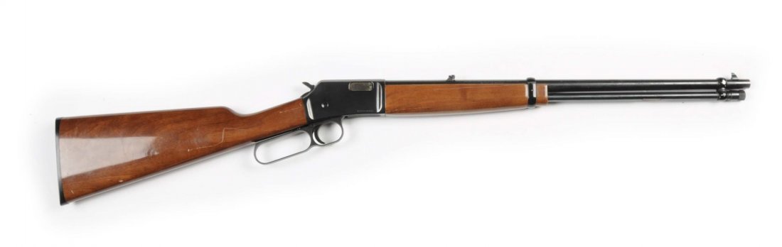 Browning Lever Action .22 Cal. Carbine.**: Serial # 01857PV126 Aside from some paint chips on the front barrel band and some minor scuffs on stock, gun appears to be in as new condition, having seen light use. Manufactured in Japan.