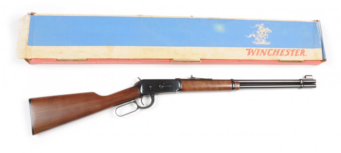 As New in Box Winchester Model 1894 Carbine.**: Serial # Serial No. 3920960 This carbine was manufactured in 1973. It is standard in all respects, chambered for the .30-30 cartridge, with a 20" barrel, full magazine, shotgun buttplate, ramp front s