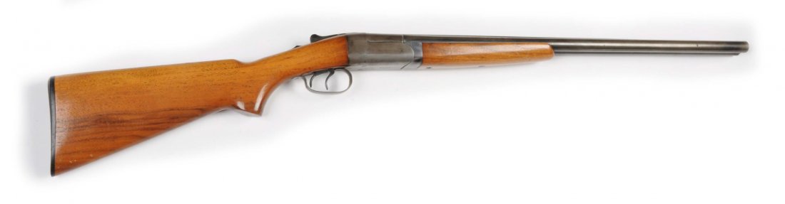 Winchester Model 24 12G Shotgun**: Serial # 19626 Made in 1940. 12 gauge side-by-side shotgun. Barrel Length: 26". Chamber Length: 2-3/4". Length of Pull: 14-1/4". Drop on the Heel: 2-7/8". (C&R). Both chokes are improved cylinders. Ba