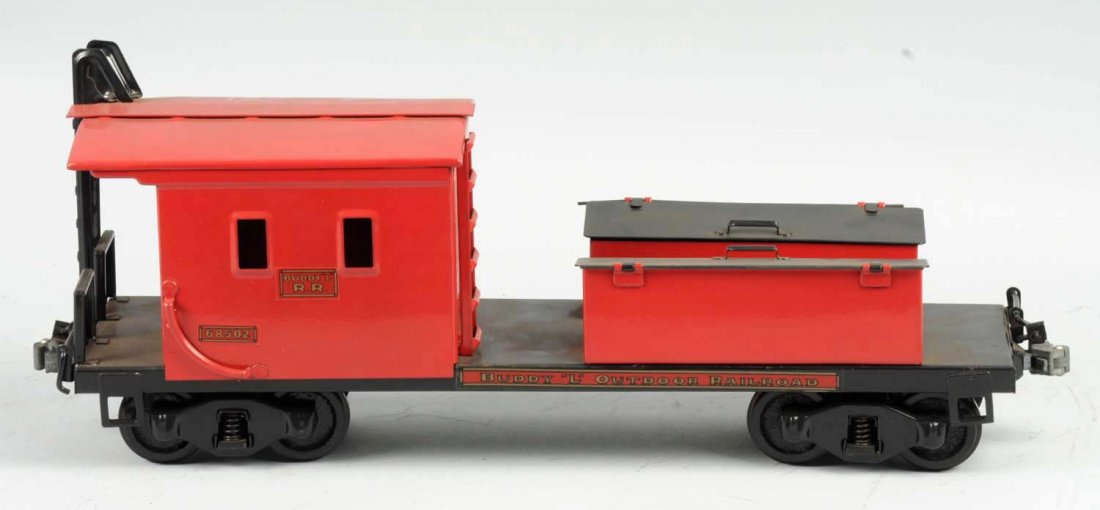 Pressed Steel Buddy L Railroad Work Caboose.: Contemporary toy is all original and in unplayed with condition. Condition (Near Mint). Size 21" L.