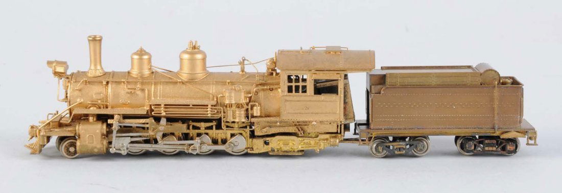 Lot of 2: Brass HON3 2-8-2 Mining Loco & Tender.: Both are complete and in excellent condition. Condition (Excellent).