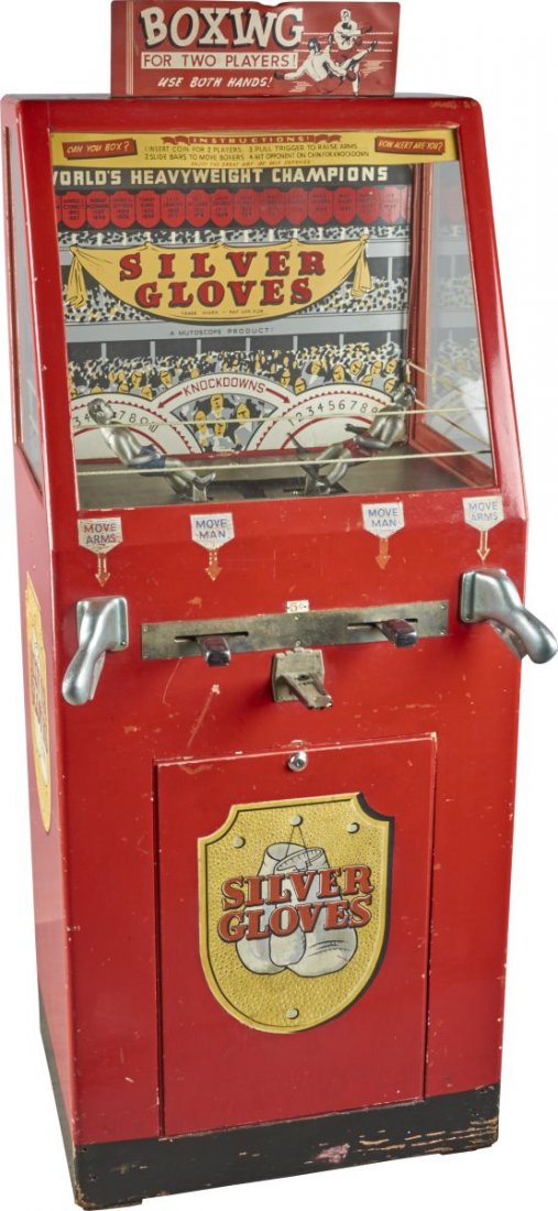 5 ¢ Silver Gloves Boxing Arcade Game