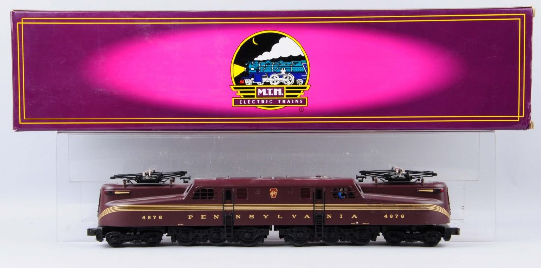 MTH O-Gauge PRR GG-1 Locomotive.: Complete like new in original box, item No. MT - 5501LP with proto sounds.