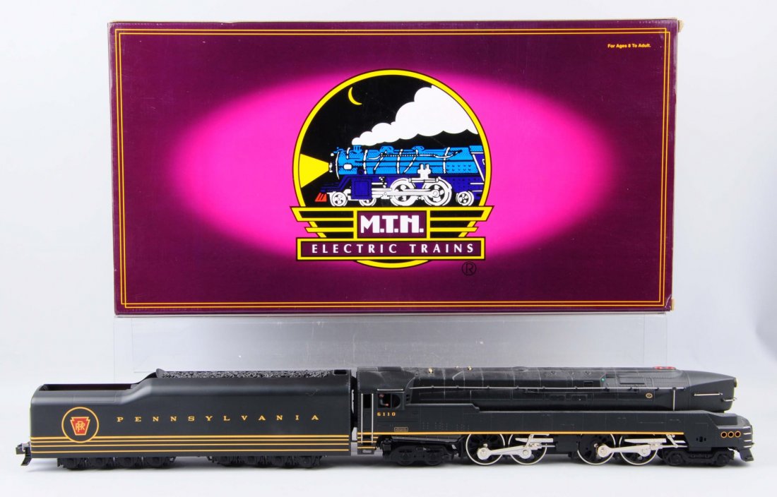 MTH PRR 4 - 4 - 4 - 4 T-1 Steam L & T.: Complete like new in original box, item No. 20 - 3043 - 1 with proto sounds.
