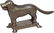 Nickel-Plated Cast Iron Figural Dog Nutcracker