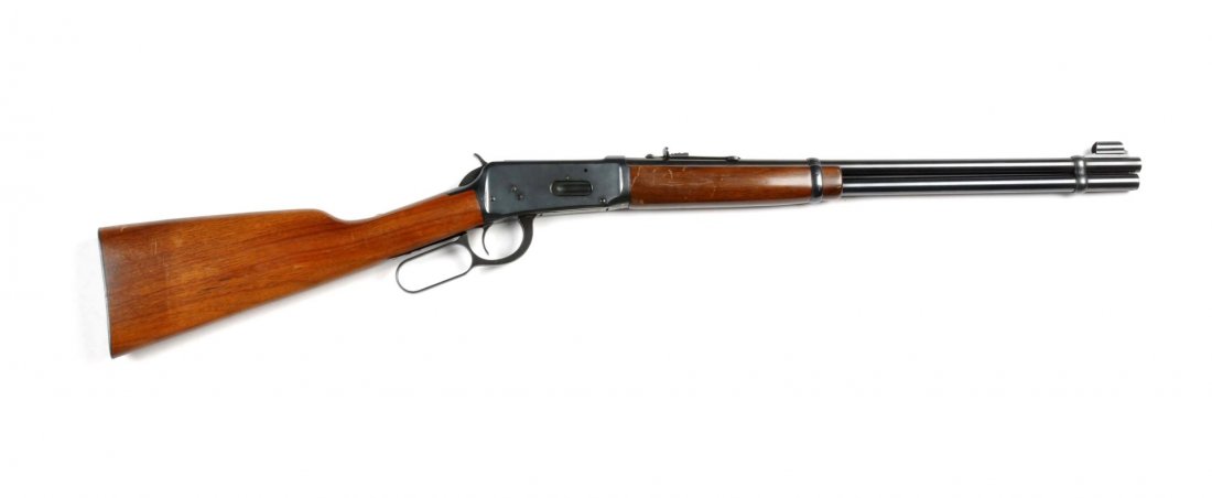 **Pre-64 Winchester Model 1894 Carbine.: Serial # 2154337 This carbine was manufactured in 1956 and is standard in all respects. Features include 20" barrel, blued finish, lever action, sporting sights, shotgun buttplate and chambered for th