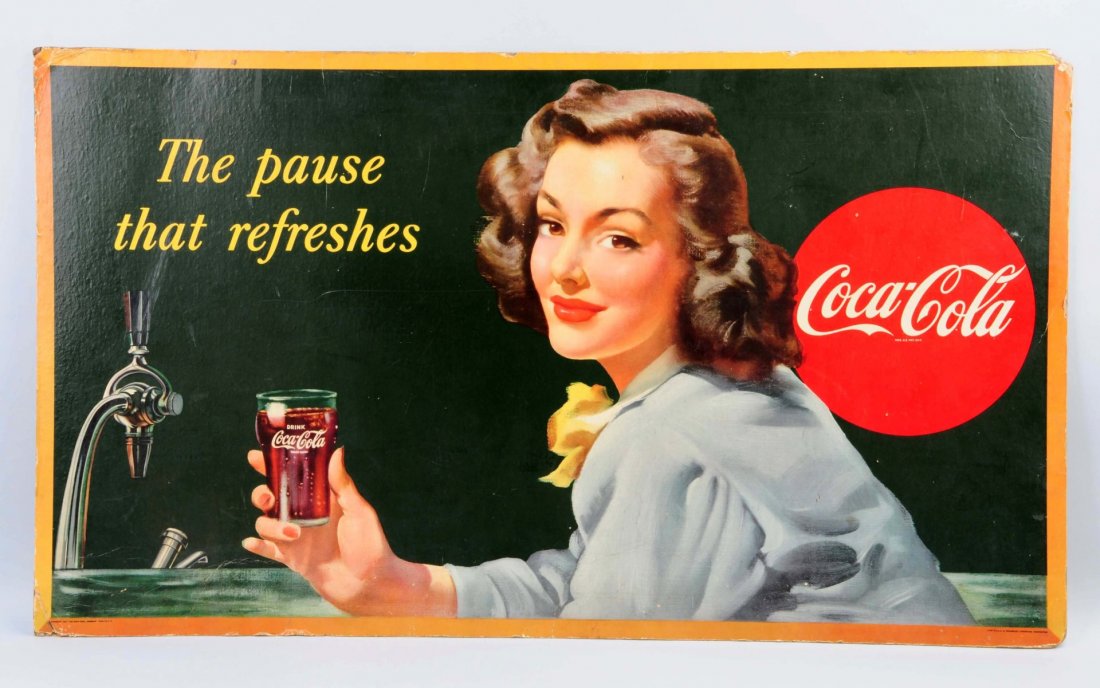 1947 Horizontal Coca - Cola Poster. (1 of 2)