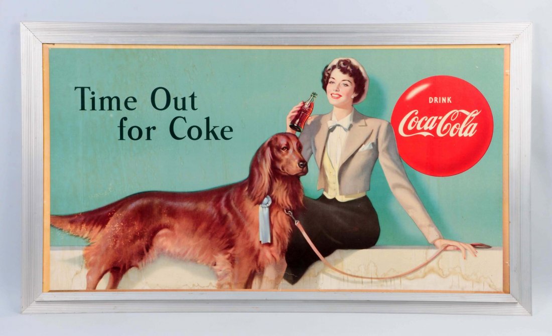 1950 Small Horizontal Coca-Cola Poster. (1 of 1)