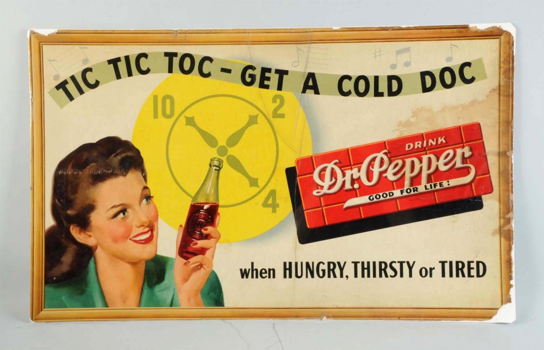 Dr. Pepper Cardboard Sign. (1 of 1)