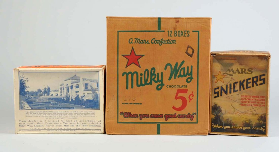Lot Of 3: Cardboard Candy Boxes. (1 of 3)