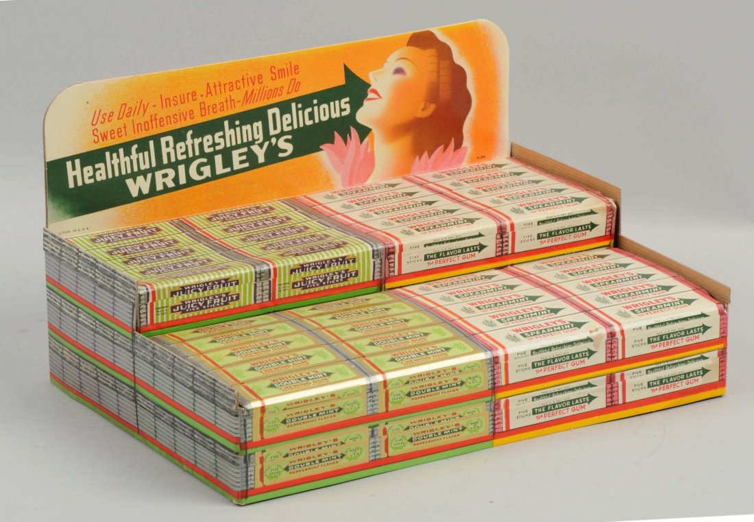 1937 Wrigley;s Gum Cardboard Display. (1 of 2)