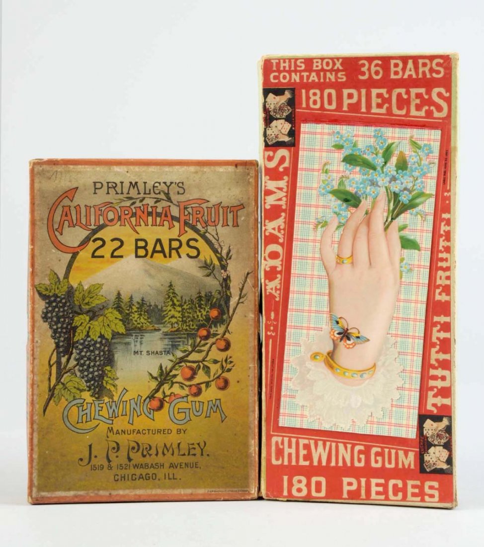 Lot Of 2: Early Chewing Gum Boxes. (1 of 2)