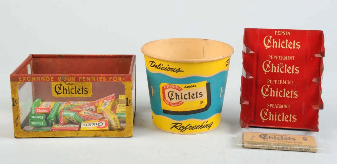 Lot Of 3: Adam's Chiclets Display Items. (1 of 1)
