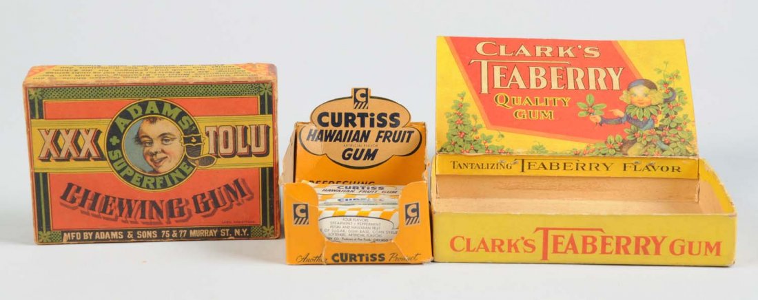 Lot Of 3: Chewing Gum Boxes. (1 of 4)
