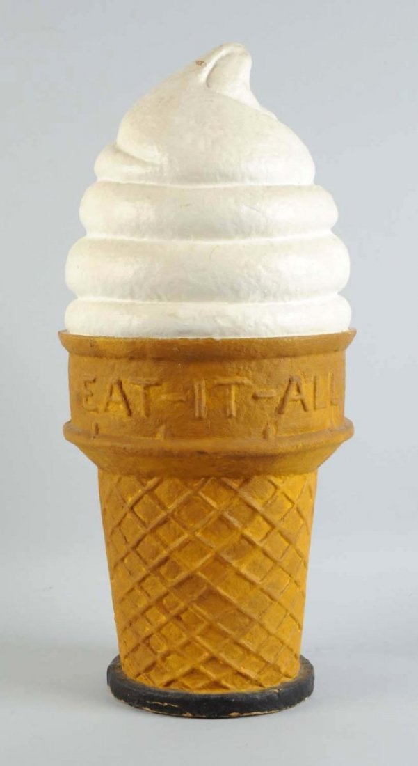 Eat - It - All Paper Mache Ice Cream Cone Display (1 of 2)