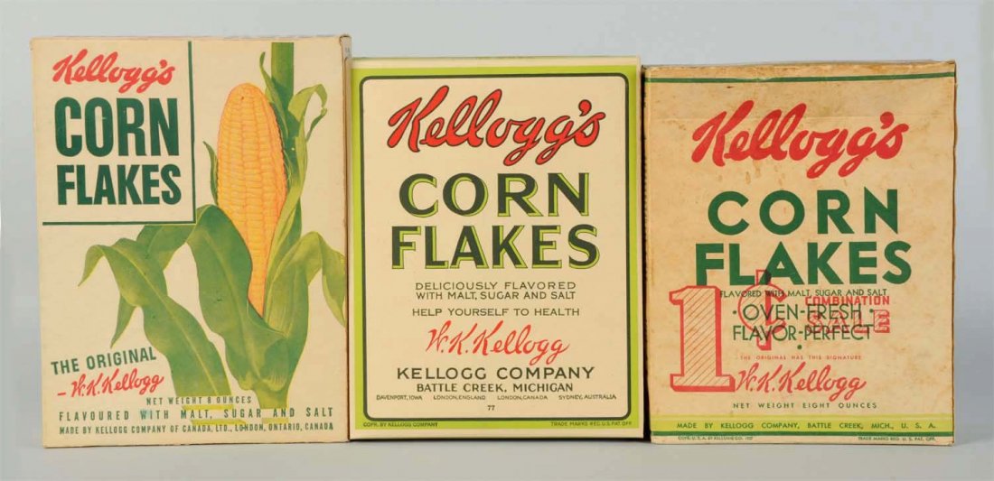 Lot Of 3: Kellog's Corn Flakes Boxes. (1 of 1)