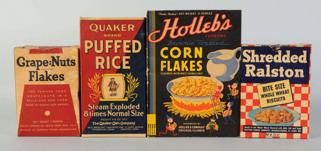 Lot Of 4: Assorted Cereal Boxes. (1 of 1)