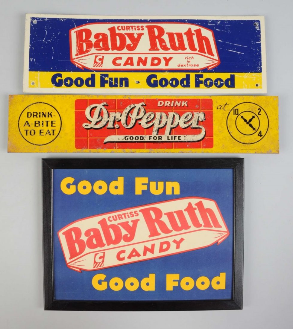 Lot Of 3: Soda & Candy Signs. (1 of 1)