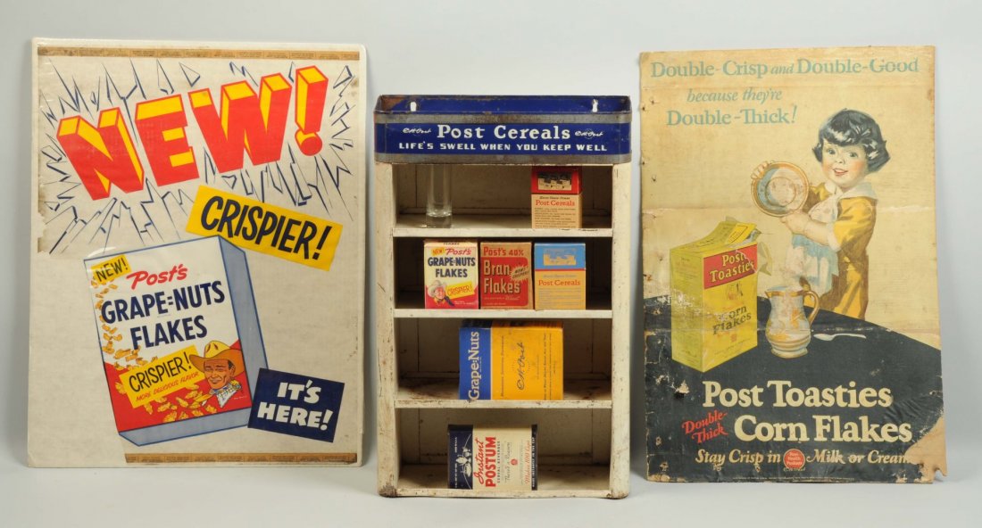 Lot Of 3: Post Cereal Advertising Items. (1 of 1)