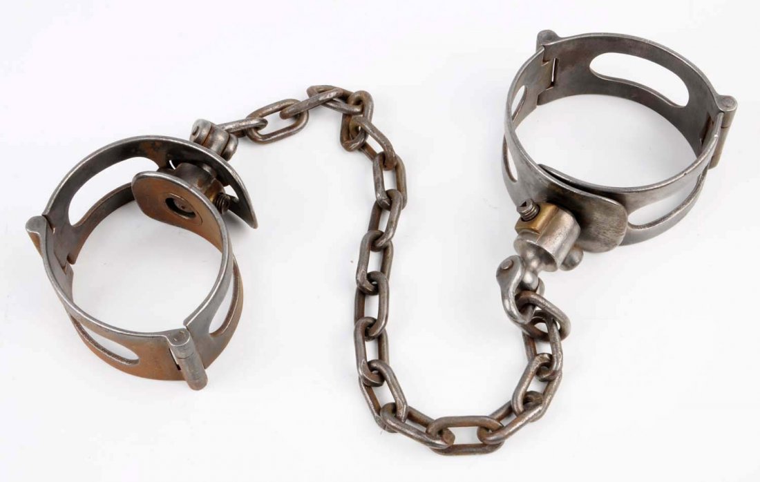 Palmer Leg Irons Size 2 With Chain. (1 of 1)