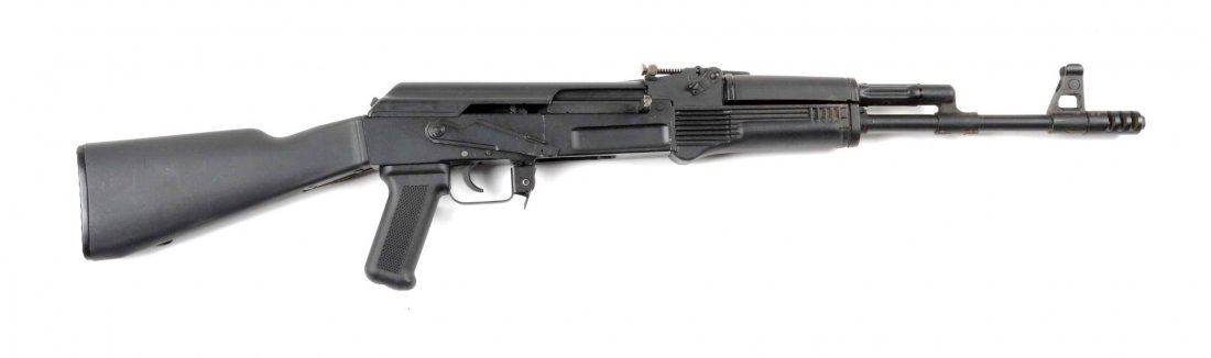 **Arsenal Model SLR-95 Semi-Automatic Rifle.: Serial # AE370187 Styled after the SKS and chambered for the 7.62x39 cartridge. Features an 18" barrel, matte black finish, military sights, and nylon stock. Missing magazine. This rifle shows as near