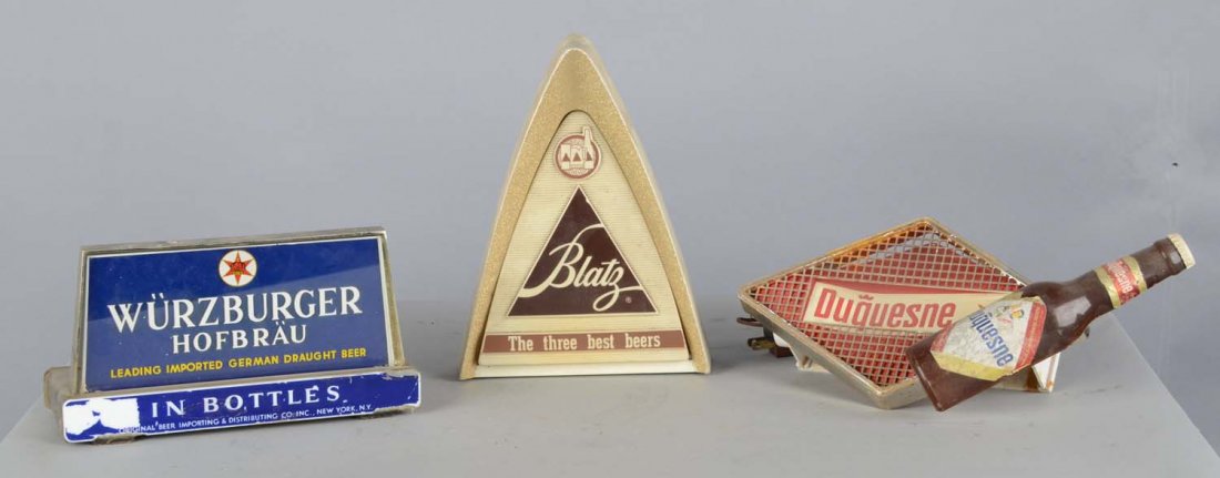 Lot Of 3: Lighted Beer Advertising Signs (1 of 2)