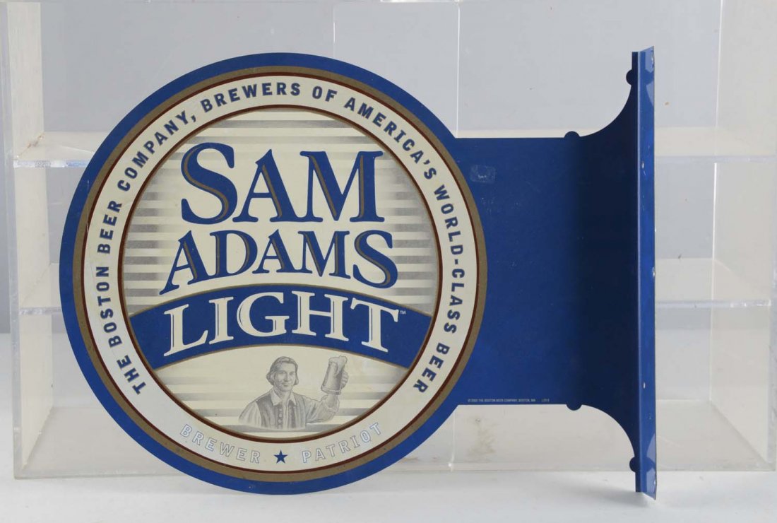 Sam Adams Double Sided Tin Flange Sign (1 of 2)
