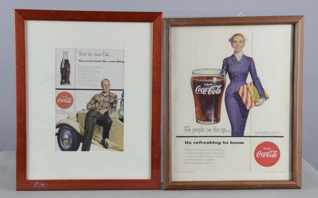 Lot Of 2: Coca Cola Magazine Advertisements (1 of 1)