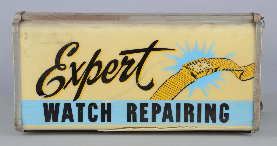 Expert Watch Repair Lighted Advertising Sign (1 of 2)