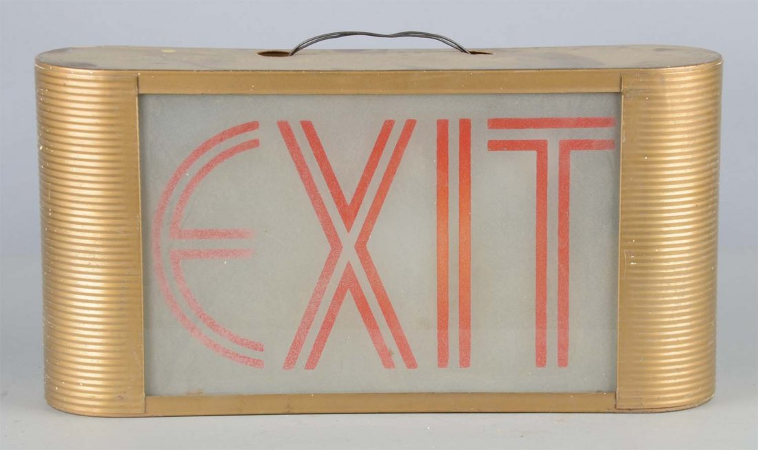 Vintage EXIT Lighted Hanging Sign (1 of 2)